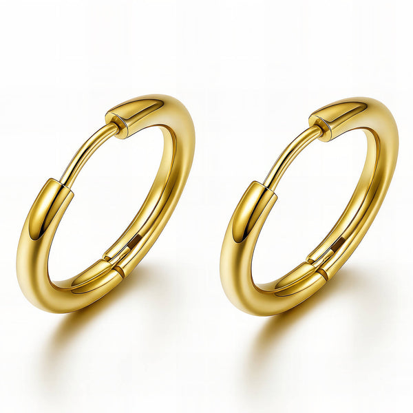 Golden Hoop Earrings