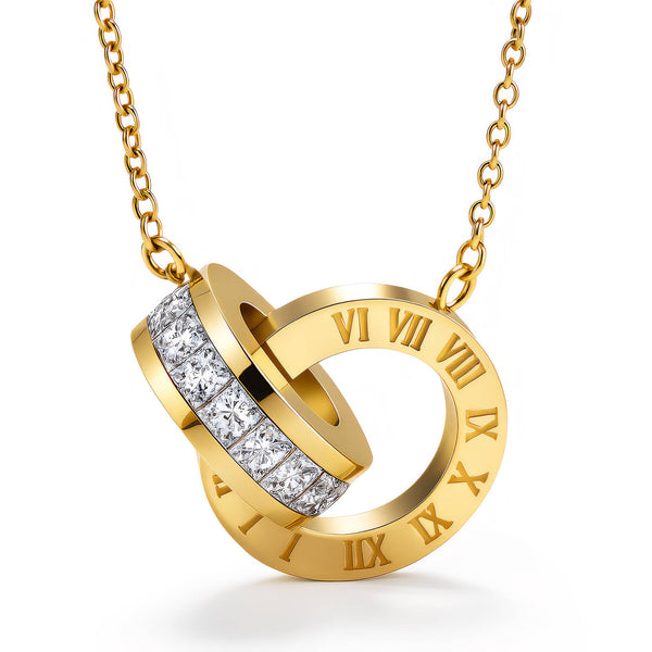 Roman Stone Circle Necklace