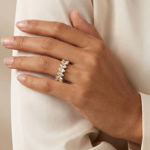 Golden Stone Adjustable Ring
