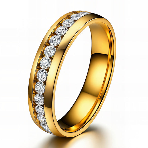 Golden Stone Ring