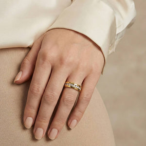 Golden Stone Ring