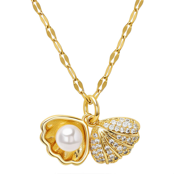 Golden Seashell Necklace