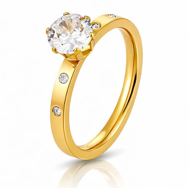 Rose Gold Stone Ring